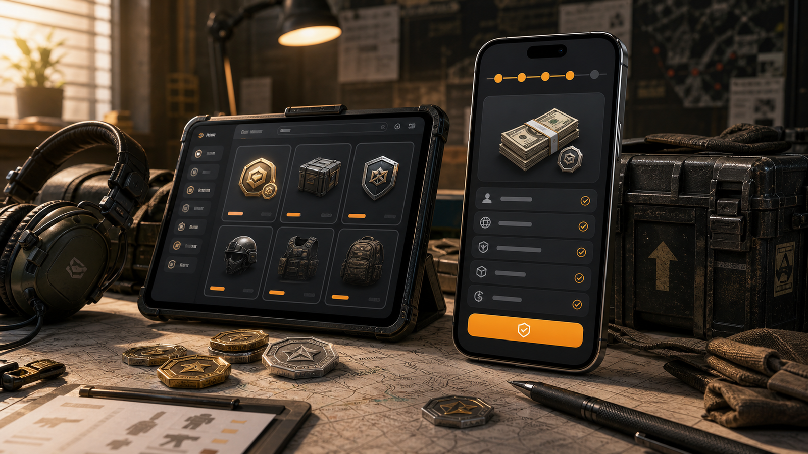 Arena Breakout top up detail review with bonds account details and region checks