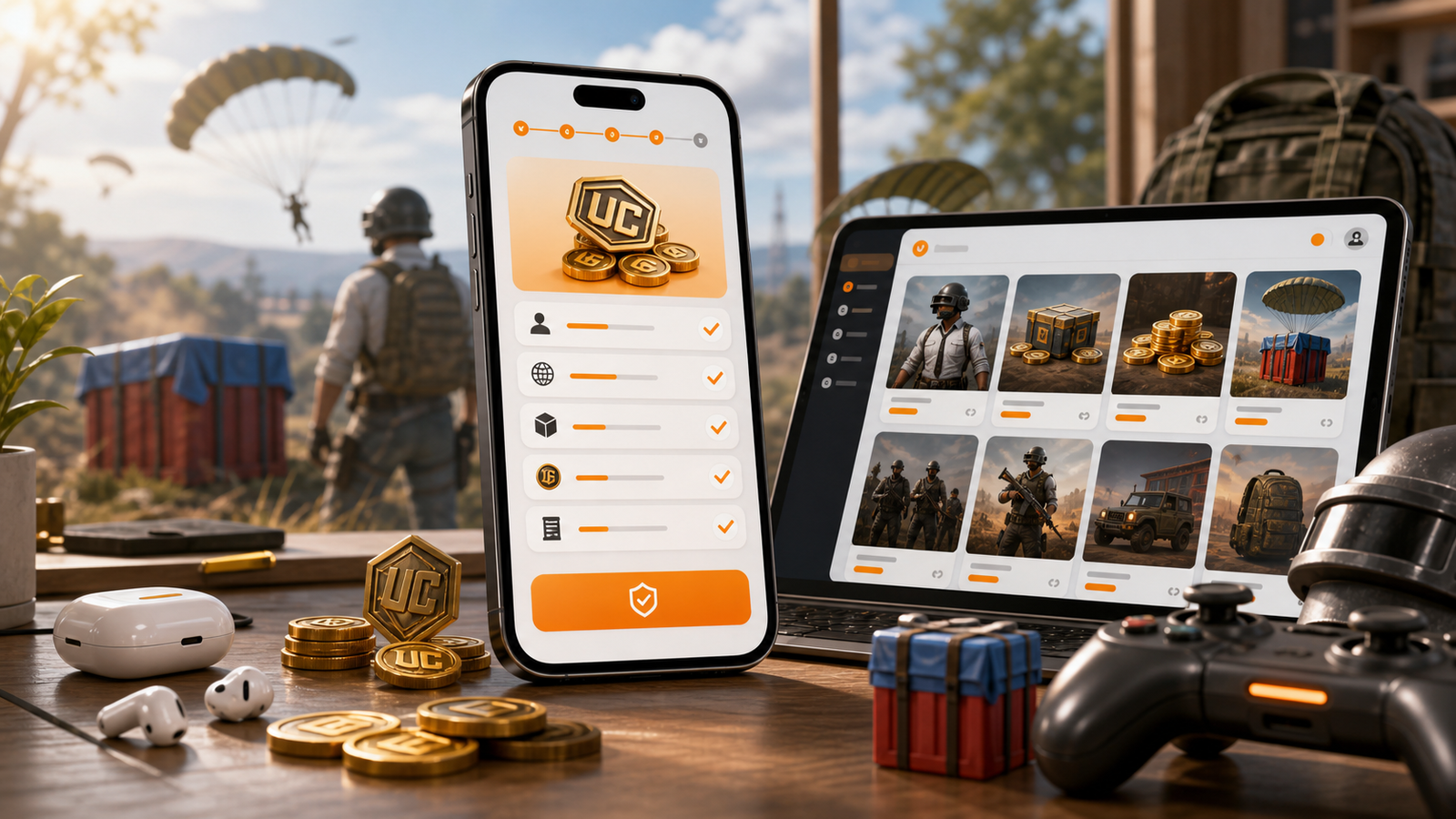 PUBG Mobile top up detail review with UC product player ID and region checks